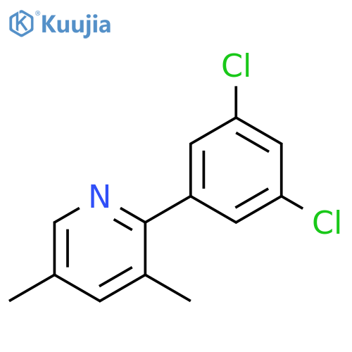 Pyridine, 2-(3,5-dichlorophenyl)-3,5-dimethyl- structure