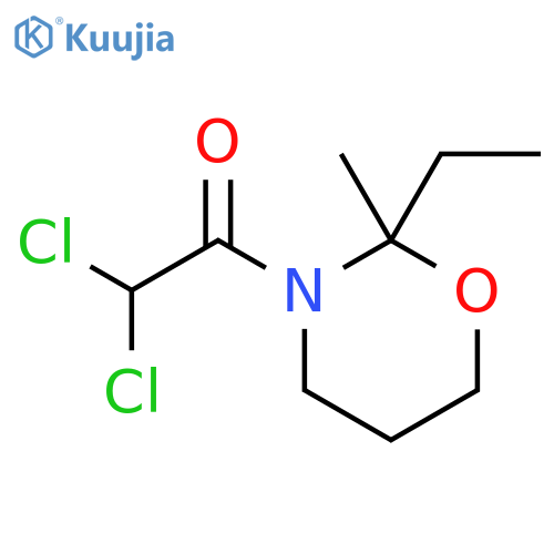 2H-1,3-Oxazine, 3-(dichloroacetyl)-2-ethyltetrahydro-2-methyl- structure