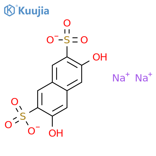 2,7-Naphthalenedisulfonic acid, 3,6-dihydroxy-, disodium salt structure