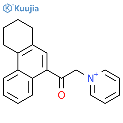 2-pyridin-1-ium-1-yl-1-(1,2,3,4-tetrahydrophenanthren-9-yl)ethanone;bromide structure