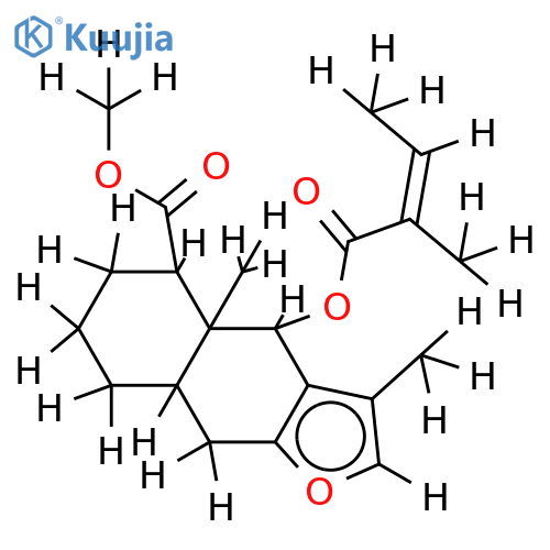 methyl 6beta-angeloxyfuranoeremophilan-14-oate structure
