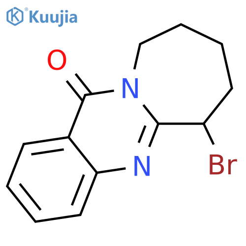 Azepino[2,1-b]quinazolin-12(6H)-one, 6-bromo-7,8,9,10-tetrahydro- structure