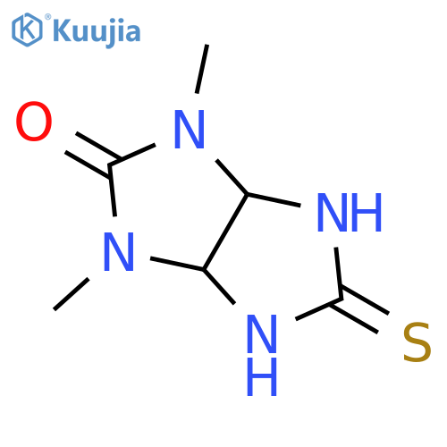Imidazo[4,5-d]imidazol-2(1H)-one, hexahydro-1,3-dimethyl-5-thioxo- structure
