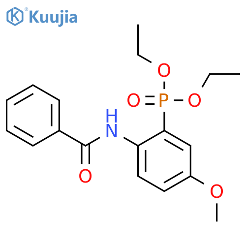 Phosphonic acid, [2-(benzoylamino)-5-methoxyphenyl]-, diethyl ester structure