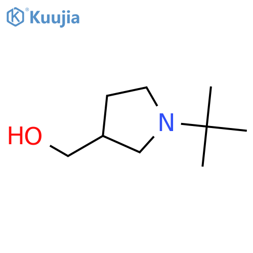 (1-tert-butylpyrrolidin-3-yl)methanol structure