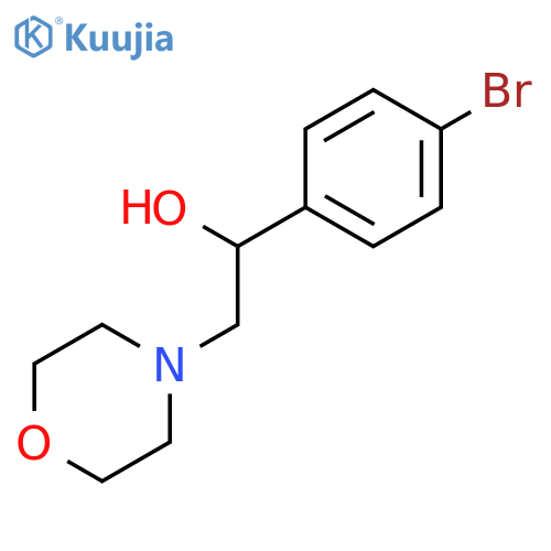 1-(4-Bromophenyl)-2-morpholin-4-ylethanol structure