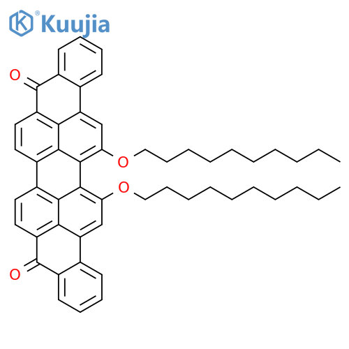 Anthra[9,1,2-cde]benzo[rst]pentaphene-5,10-dione,16,17-bis(decyloxy)- structure