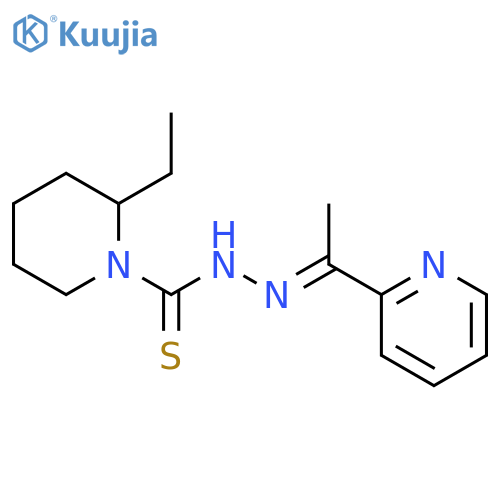 1-Piperidinecarbothioicacid, 2-ethyl-, 2-[1-(2-pyridinyl)ethylidene]hydrazide structure