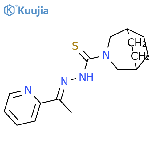 3-azabicyclo[3.2.2]nonane-3-carbothioic Acid, [1-(2-pyridinyl)ethylidene]hydrazide structure