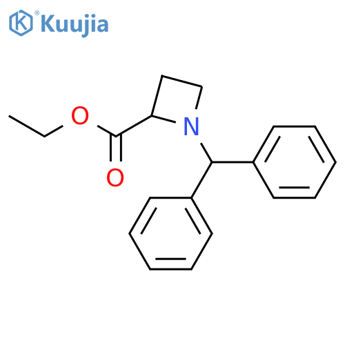 Ethyl 1-benzhydrylazetidine-2-carboxylate structure