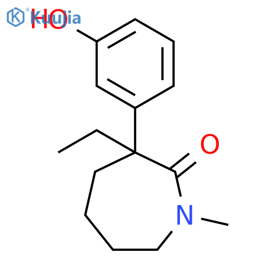 3-Ethyl-3-(3-hydroxyphenyl)-1-methylazepan-2-one structure