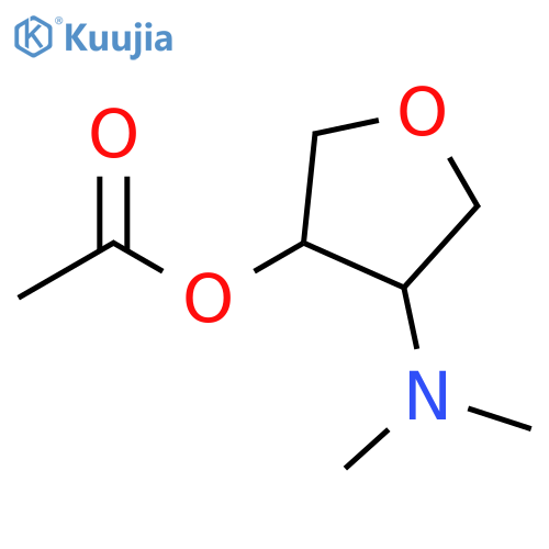 3-Furanol,4-(dimethylamino)tetrahydro-,acetate(ester)(9CI) structure
