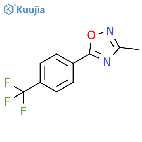 1,2,4-Oxadiazole, 3-methyl-5-[4-(trifluoromethyl)phenyl]- structure