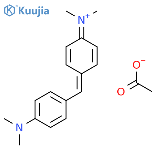[4-[(4-dimethylaminophenyl)methylene]cyclohexa-2,5-dien-1-ylidene]-dimethyl-ammonium acetate structure