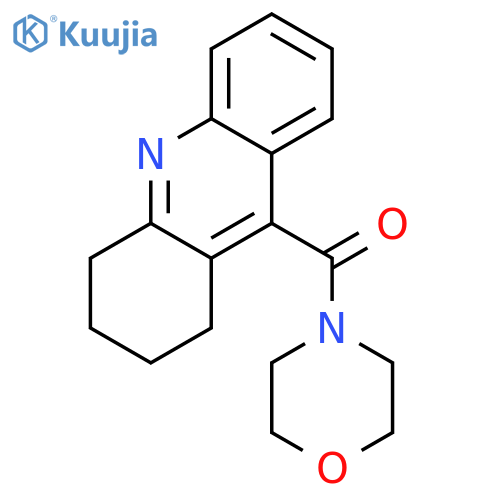 morpholin-4-yl(1,2,3,4-tetrahydroacridin-9-yl)methanone structure
