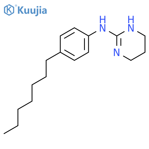 2-PYRIMIDINAMINE, N-(4-HEPTYLPHENYL)-1,4,5,6-TETRAHYDRO- structure