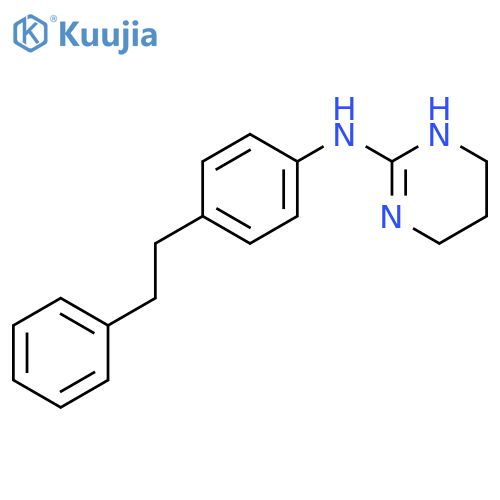 2-PYRIMIDINAMINE, 1,4,5,6-TETRAHYDRO-N-[4-(2-PHENYLETHYL)PHENYL]- structure