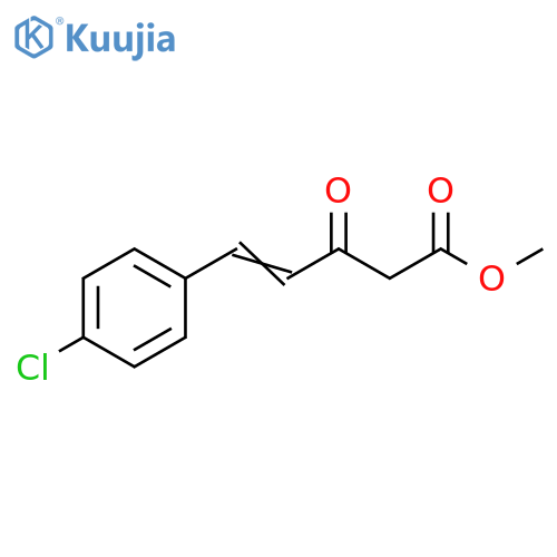 4-Pentenoic acid, 5-(4-chlorophenyl)-3-oxo-, methyl ester structure