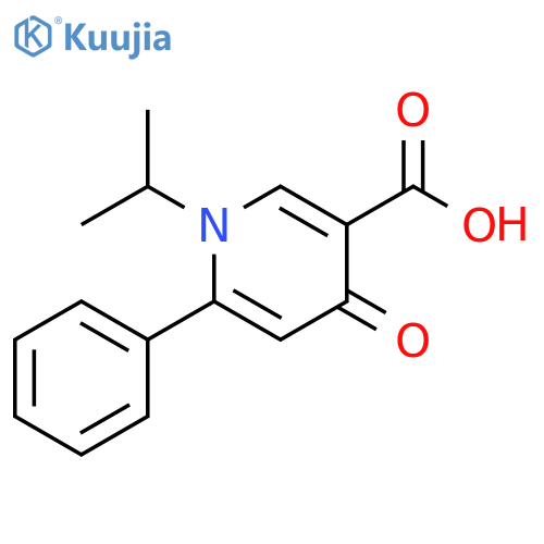 3-Pyridinecarboxylic acid, 1,4-dihydro-1-(1-methylethyl)-4-oxo-6-phenyl- structure