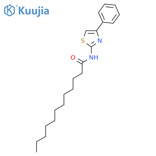 Dodecanamide,N-(4-phenyl-2-thiazolyl)- structure
