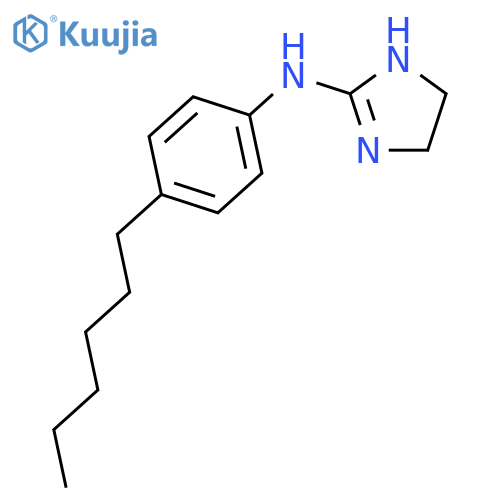 1H-IMIDAZOL-2-AMINE, N-(4-HEXYLPHENYL)-4,5-DIHYDRO- structure