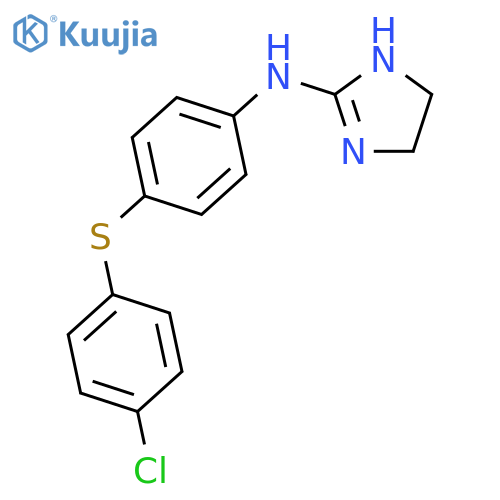 1H-Imidazol-2-amine, N-[4-[(4-chlorophenyl)thio]phenyl]-4,5-dihydro- structure