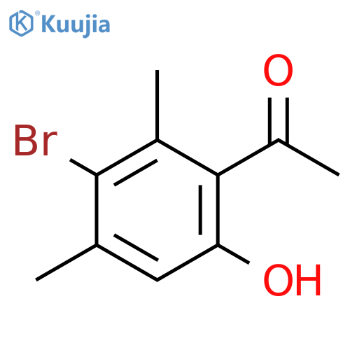 1-(3-Bromo-6-hydroxy-2,4-dimethylphenyl)ethan-1-one structure
