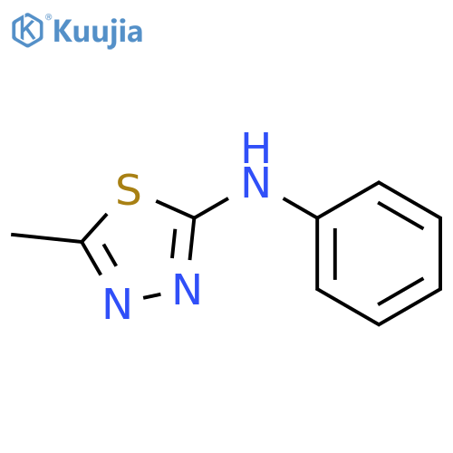 1,3,4-Thiadiazol-2-amine, 5-methyl-N-phenyl- structure