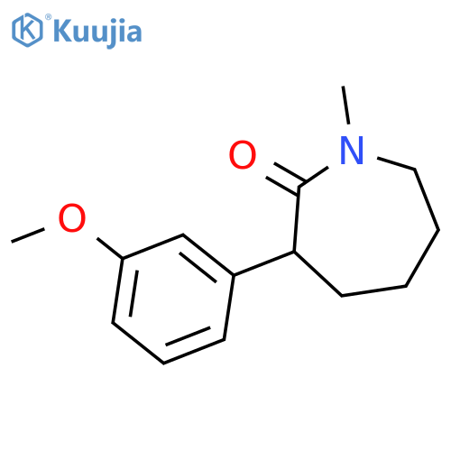 3-(3-Methoxyphenyl)-1-methylazepan-2-one structure