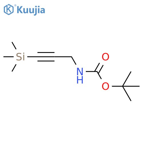 tert-butyl N-3-(trimethylsilyl)prop-2-yn-1-ylcarbamate structure