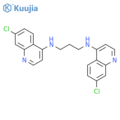 1,3-PROPANEDIAMINE, N,N'-BIS(7-CHLORO-4-QUINOLINYL)- structure