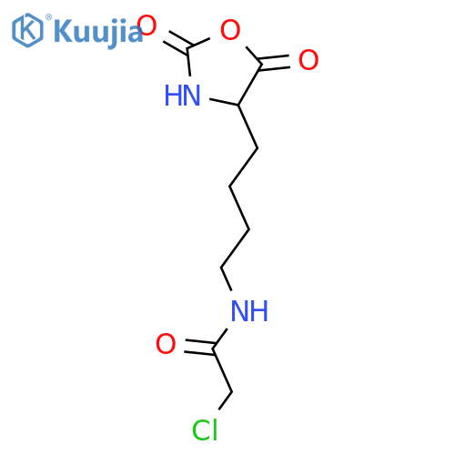 2-chloro-N-{4-[(4S)-2,5-dioxo-1,3-oxazolidin-4-yl]butyl}acetamide structure