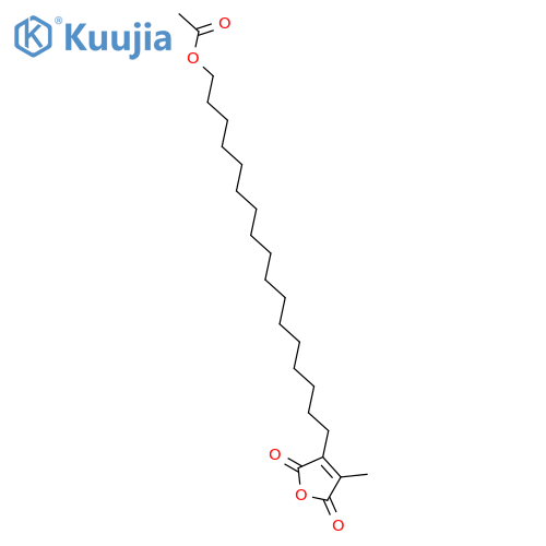 17-(4-methyl-2,5-dioxofuran-3-yl)heptadecyl Acetate structure