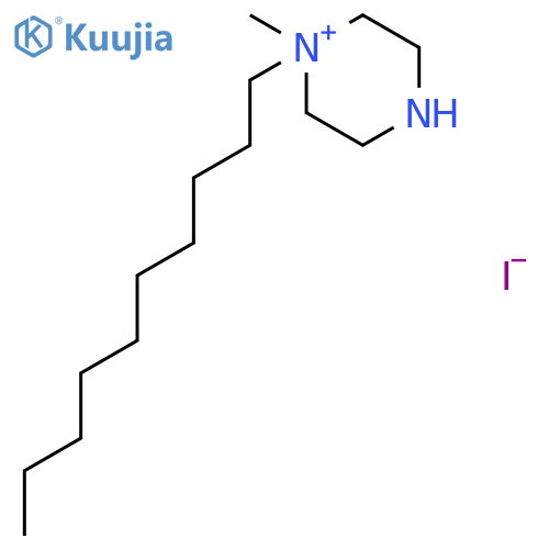 PIPERAZINIUM, 1-DECYL-1-METHYL-, IODIDE structure