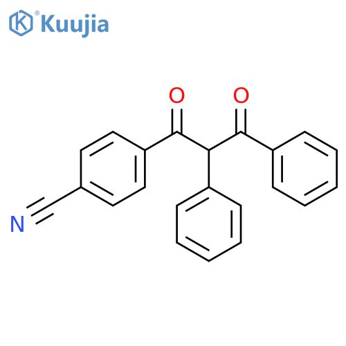 Benzonitrile, 4-(1,3-dioxo-2,3-diphenylpropyl)- structure