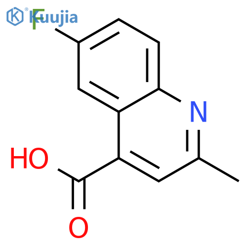 6-Fluoro-2-methylquinoline-4-carboxylic acid structure