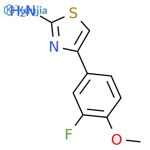4-(3-fluoro-4-methoxyphenyl)-1,3-thiazol-2-amine structure