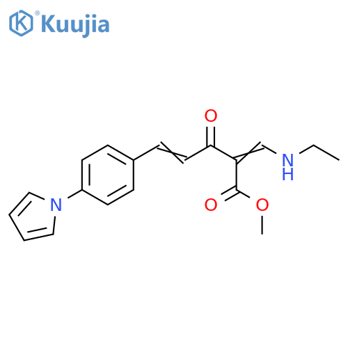4-Pentenoic acid,2-[(ethylamino)methylene]-3-oxo-5-[4-(1H-pyrrol-1-yl)phenyl]-, methylester structure