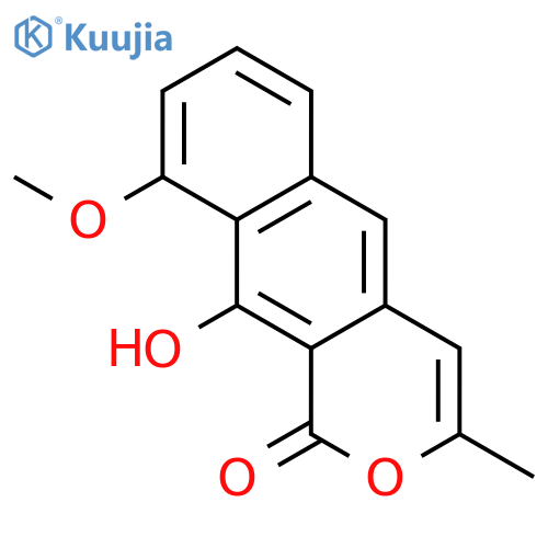 1H-Naphtho[2,3-c]pyran-1-one, 10-hydroxy-9-methoxy-3-methyl- structure