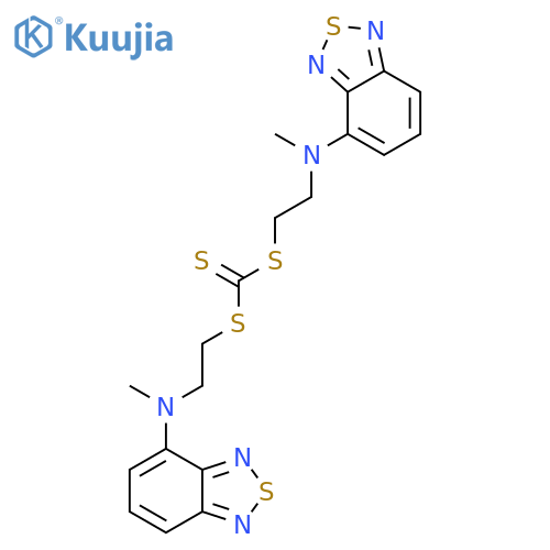bis{2-[2,1,3-benzothiadiazol-4-yl(methyl)amino]ethyl} carbonotrithioate structure
