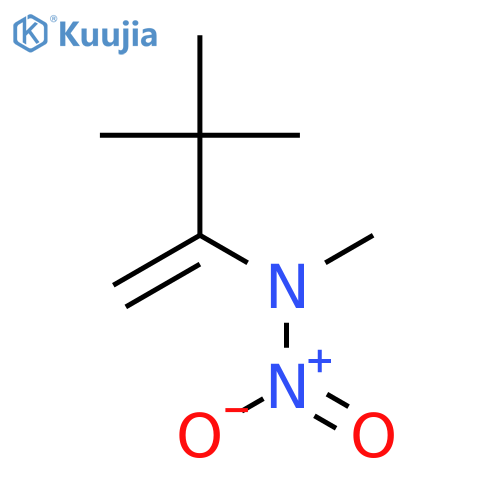 1-Buten-2-amine, N,3,3-trimethyl-N-nitro- structure