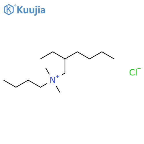 1-Hexanaminium,N-butyl-2-ethyl-N,N-dimethyl-, chloride (1:1) structure