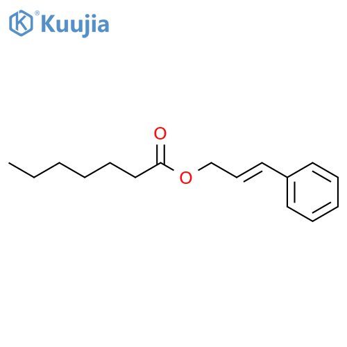 Heptanoic acid,3-phenyl-2-propen-1-yl ester structure