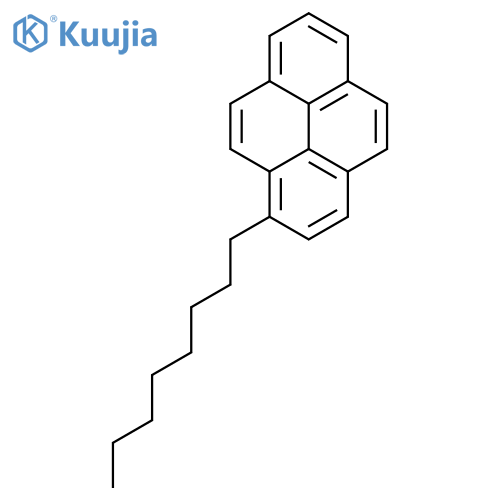 Pyrene, 1-octyl- structure