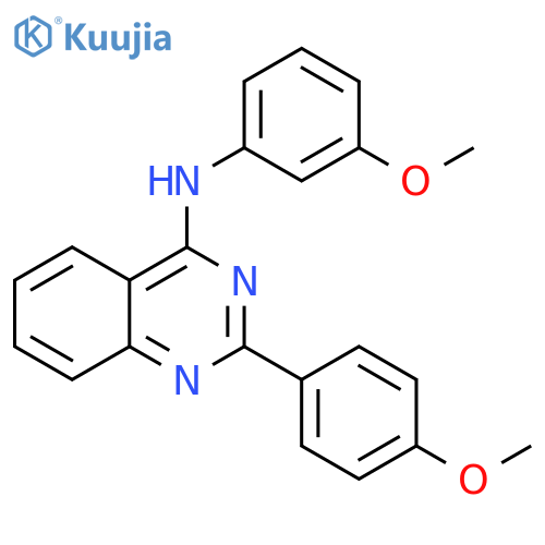 4-Quinazolinamine, N-(3-methoxyphenyl)-2-(4-methoxyphenyl)- structure