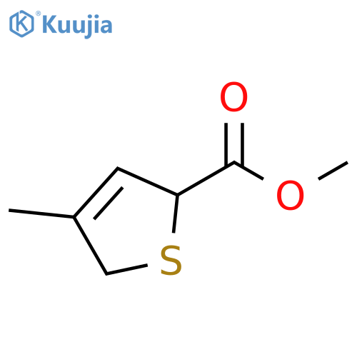 2-Thiophenecarboxylic acid, 2,5-dihydro-4-methyl-, methyl ester structure