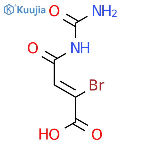 2-Butenoic acid, 4-[(aminocarbonyl)amino]-2-bromo-4-oxo-, (Z)- structure