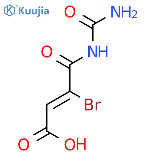 2-BUTENOIC ACID, 4-[(AMINOCARBONYL)AMINO]-3-BROMO-4-OXO-, (Z)- structure