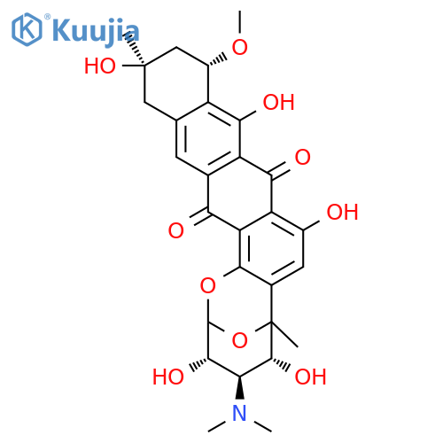 2,6-Epoxy-2H-naphthaceno[1,2-b]oxocin-9,16-dione,4-(dimethylamino)-3,4,5,6,11,12,13,14-octahydro-3,5,8,10,13-pentahydroxy-11-methoxy-6,13-dimethyl-,(2R,3S,4R,5R,6R,11R,13R)- structure