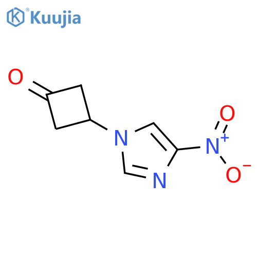 3-(4-Nitro-1H-imidazol-1-yl)cyclobutanone structure